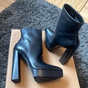 Steve Madden Dalina Black Leather 8.5